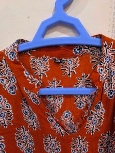 Orange shirt kurti