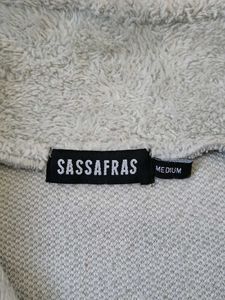 Grey Fuzzy Faux Fur Tailored Jacket