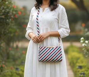 Striped Sling Bag
