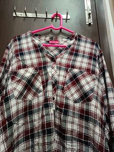 Checkered Casual Slim Neck Shirt