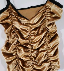 Ruched Sequin Top