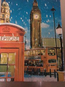 Handmade Fridge Magnet London Scenery