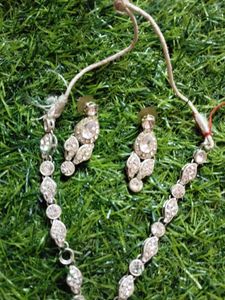 Silver Colour Stone 3 Peace Set