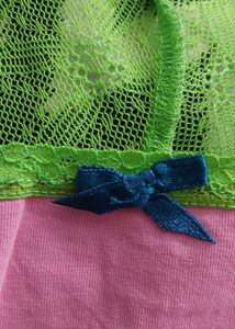 Pink With Luminous Green Brand New Panty