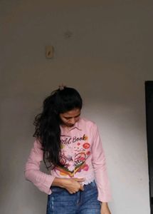 Cute Graphic Button-Up Shirt