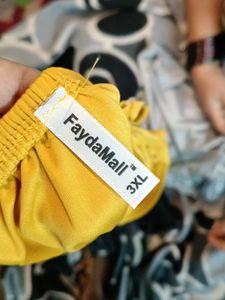 yellow satin night suit 👍