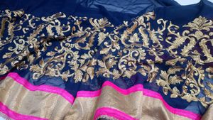 Embroidery Saree Like New Condition