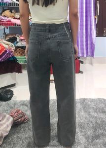 Charcoal Straight Jeans