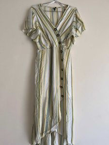 Striped Wrap Dress