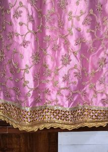 Elegant Pink Embroidered Lehenga Choli Set