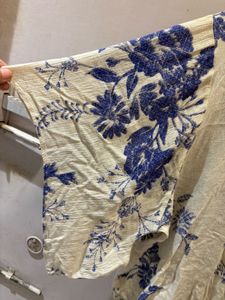 Beautiful Floral Tie-Front Top