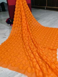 Orange Chicken Work Fabric