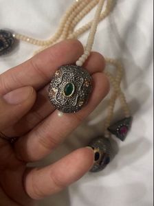 Sajwada Real Stone Layered Necklace