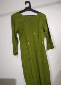 💓Green Embroidered Kurta💓