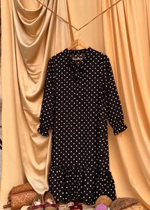 Trendy Polka Dot Midi Dress