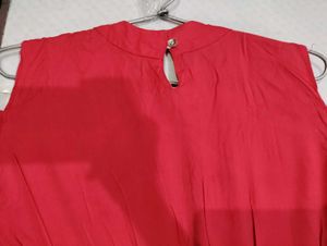 Trendy Off Shoulder Pinkish Top - Free Size