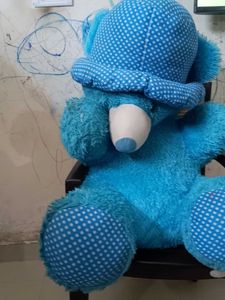 Blue Polka Dot Teddy Bear