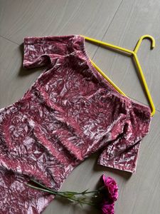 Y2K  Bubblegum Pink Velour Skater Mini