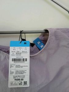 Lavender Cropped Drawstring Tank - Size M
