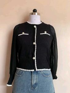 Chic Black Cardigan