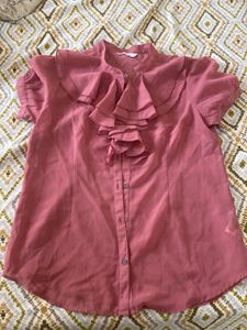 Vintage Ruffled Blouse