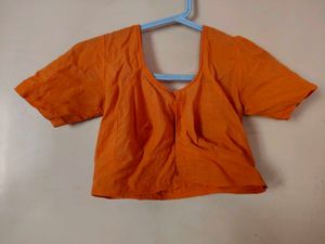 Orange Blouse - Women's Ethnic Top