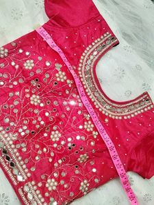 Elegant Pink &amp; White Lehenga Set