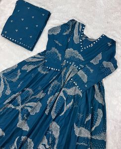 Aliya cut cotton kurti set