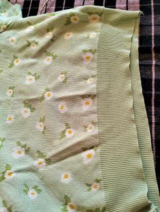 Floral Top - Pastel Green