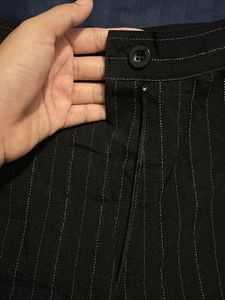 Pinstriped Black Pants