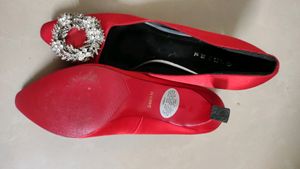 Red Classy Pencil Heels
