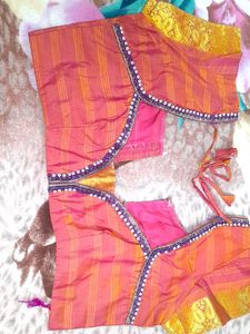 Kanjevaram Pattu Silk Saree With Blouse Stitched