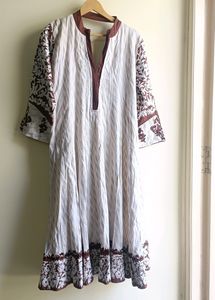 Beautiful A Line Kurta With Deep Designer Back