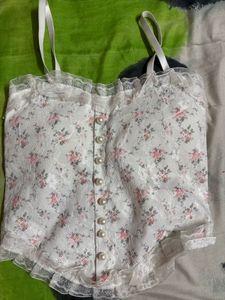 Cute Floral Print Top