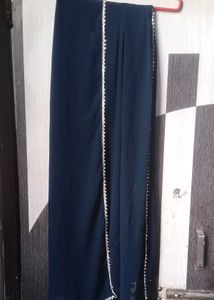 Blue Short Anarkali Suit With Sharara Pant 🪔