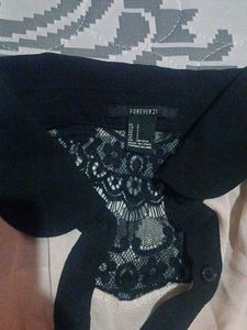 Forever 21 Lace Trim Blouse