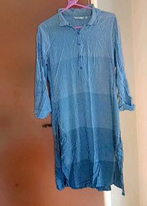 Striped Blue Tunic Kurti