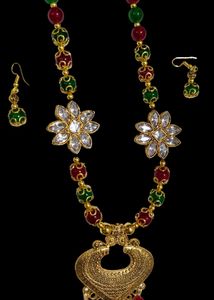 Multi Pearl Unique Traditional Designe Necklace &amp;