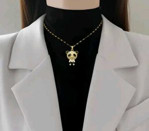 Cutie Patootie Panda Rhinestone Necklace - 700/-