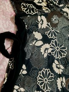 Black Colour Printed Gown Only Rs 139