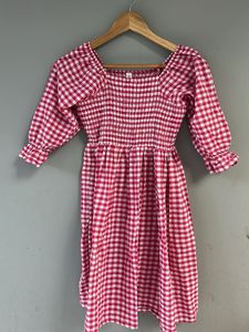 Red Gingham Mini Dress