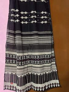 W Black Printed Dupatta