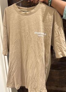 Beige Esaentials T Shirt