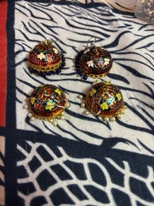 meenakari jhumka