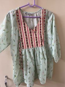 Mint Green Angharkha Top