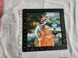 Radha Krishna Matte Finish Photo Frame