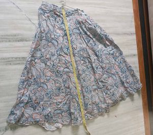 Paisley Print Midi Skirt