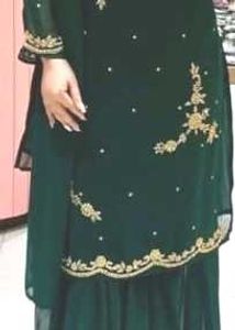 Emerald Green Embroidered Salwar Kameez