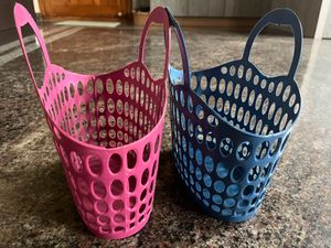 Pink & Blue Laundry Baskets