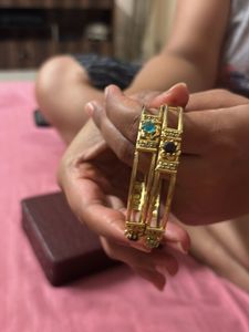 Vintage Gold Bangles - Set of 2